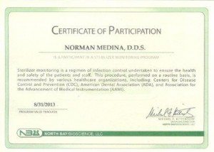 North Bay Certificate of Participation - Sterilization program.