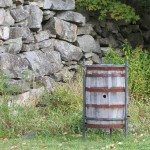 Barrell by the river in Washington Village