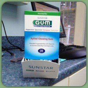 Xylitol Gum They sent us some free samples of Xylitol Gum to our office.