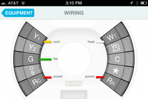 iPhone Screen capture showing the wiring for our office.