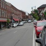 Main Street in Rockland, Maine during Maine Boats, Homes and Harbors Show
