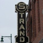 The Strand Movie theatre on Main Street in Rockland, Maine