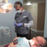 Some minor adjustments are made before delivering the dentures. We are always very careful to make sure they are comfortable. We will have several more visits to adjust out the sore spots.