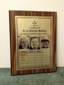 Dental Plaque given to us from Donated Dental Services.