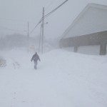 I thought it was interesting to see a few people walking around running errands in the middle of Nemo Blizard.