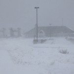 Maine ferry terminal in the middle of Nemo blizzard. Rough seas out there… wind howling and blowing like crazy. No ferries running today!