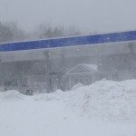 One of the few places open during the blizzard. Maritime Farms.