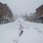 It was a fun ride with Lanita, time to head on home. Looking North on Elm Street, Camden Maine, 04843. Nemo, Blizzard.