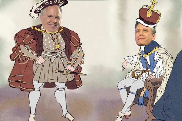 Battle of the Smiles – Jon Stewart vs. Rush Limbaugh