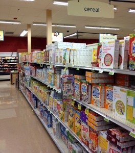 Healthy Mom is on a budget! Candy Land - Cereal Aisle