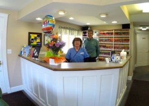 May 10, 1999 Nellie started working with Dr. Medina in Camden Maine