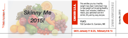 Get you Ticket. Skinny Me 2015!