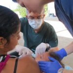 Dr. Norman Medina at work.