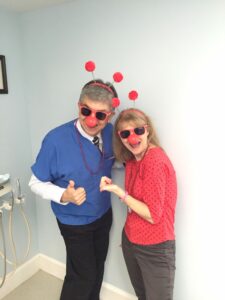 Dr. and Mrs. Medina Yucking it up. Red Nose Day 2016
