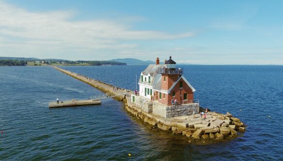 Breakwater Lighthouse Rockland Maine