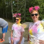 Still smiling! Color Run in Rockport ME 2017