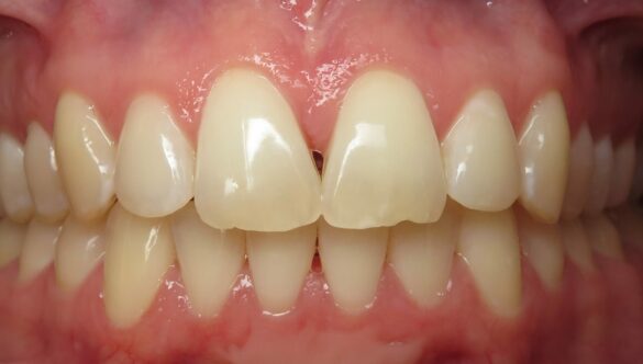 What are dental black triangles?