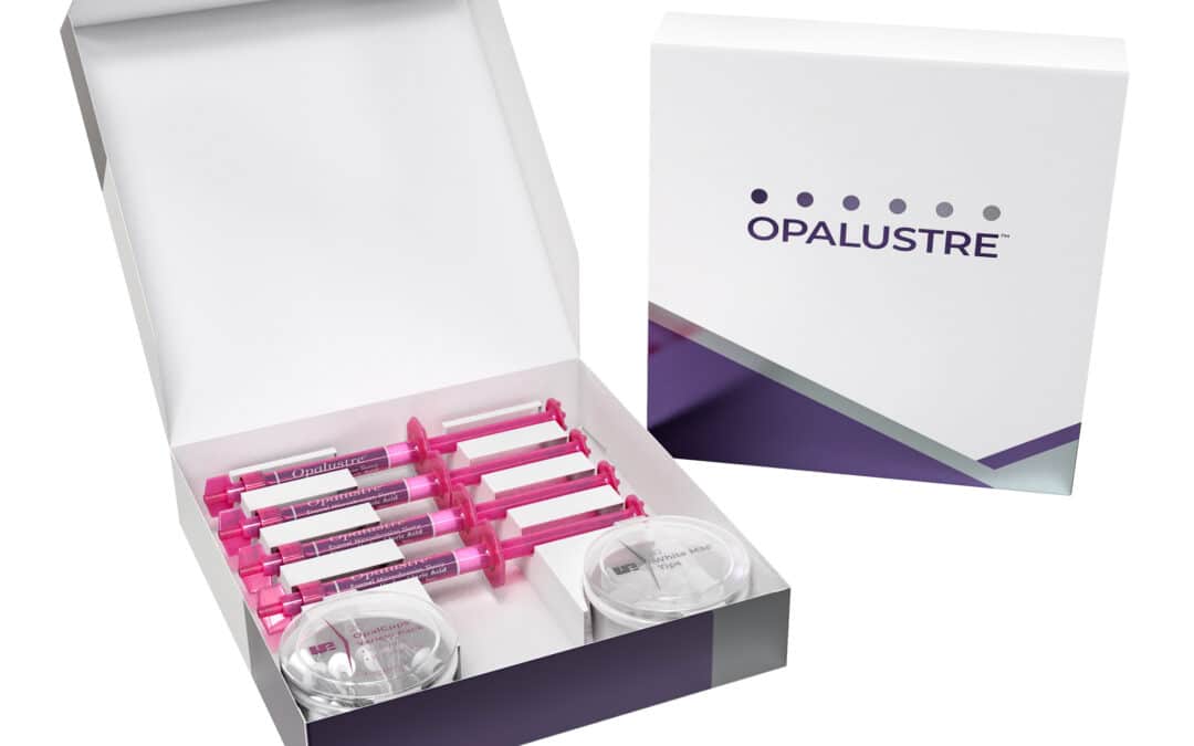 Opalustre Abrasion Slurry using Mechanical and Chemical Abrasion to whiten teeth.
