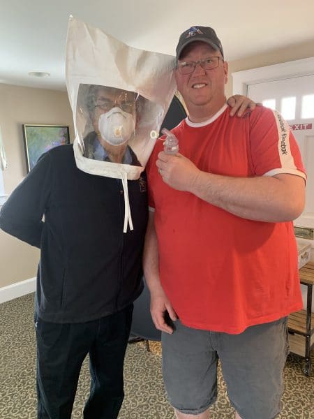 Justin Hill fit tests N95 Masks at Seasons of Smiles Dental