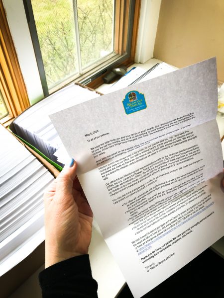 Covid 19 Letter sent to all our dental patients. 5/5/2020