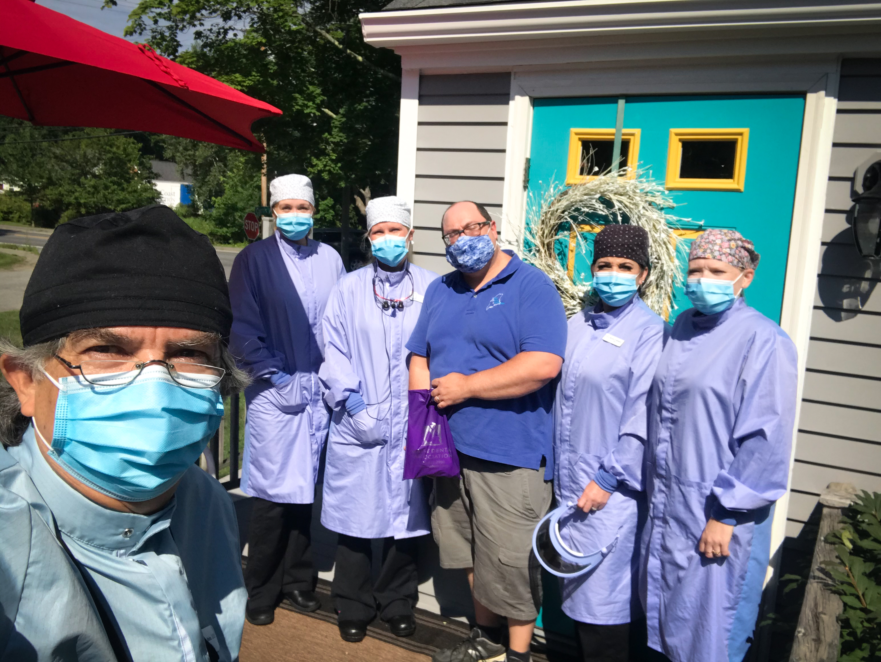 The Maine Dental Association comes bring gifts.