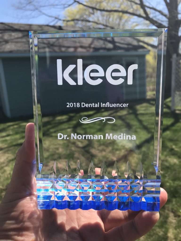 Kleer 2018 Dental Influencer Dr. Norman Medina