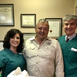 Sam Patterson after undergoing cosmetic dentistry treatment